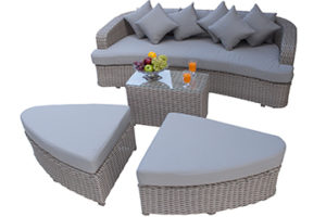 Zestaw Technorattan  Alessia - Szary