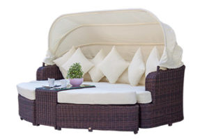 Zestaw Technorattan Alessia 2 - Ciemny Brąz